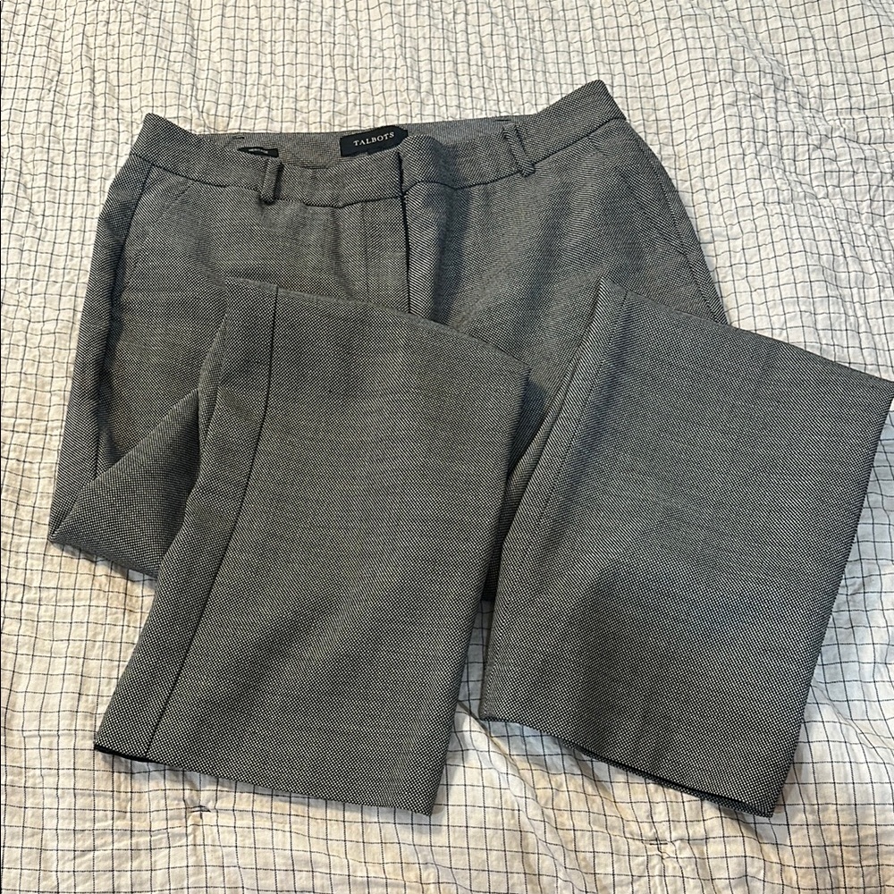 Talbots Gray Straight Leg Pants